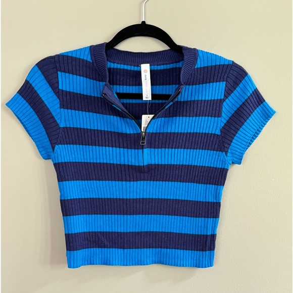 Anthropologie Striped Crop Top - Picture 2 of 7